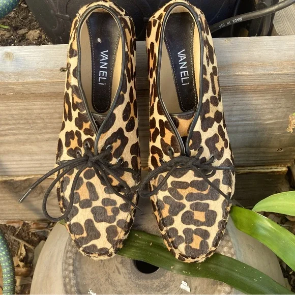 VANELI CALF HAIR ANIMAL PRINT DRIVING SHOE SUZE 9M - Picture 3 of 12
